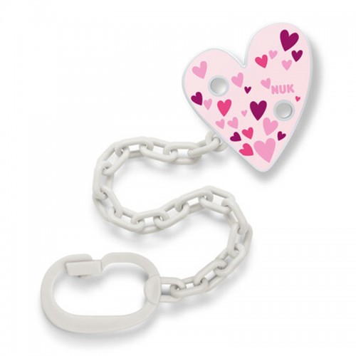 NUK Soother Chain with clip | 0 months+ | Pacifier Chain